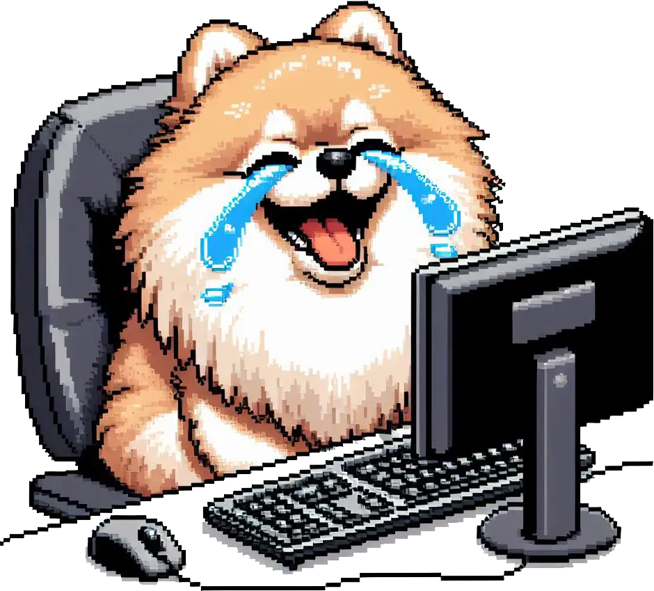 laughing dog